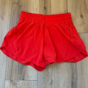 lululemon athletica Vivid Red Athletic Shorts